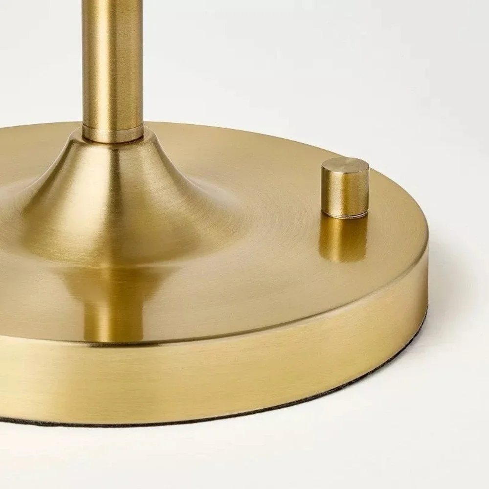 Ceramic Shade Table Lamp Brass - Hearth & Hand Magnolia, Target